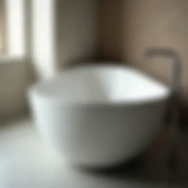 Close-up of Duravit D Code Bathtub's sustainable materials