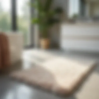 Luxurious Christy Bath Rug Luxurious Christy bath rug in a modern bathroom setting