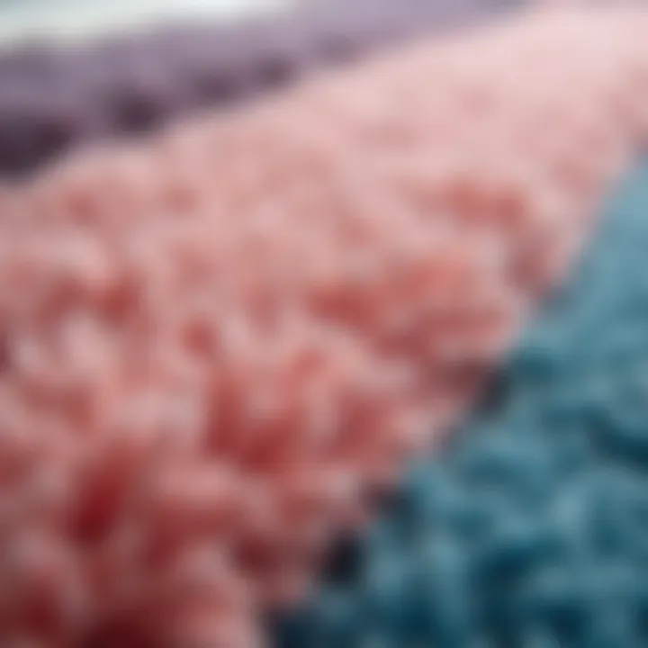 Close-up of Christy bath rug showcasing texture and color