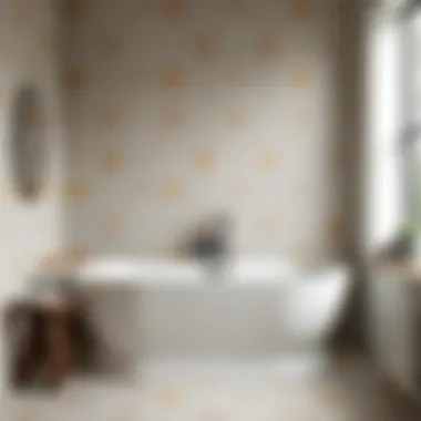 Captivating Intricacies in Floral Tile Designs Close-up of intricate floral tile patterns