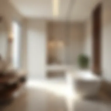 Luxurious Minimalist Bathroom Luxurious minimalist bathroom with natural light